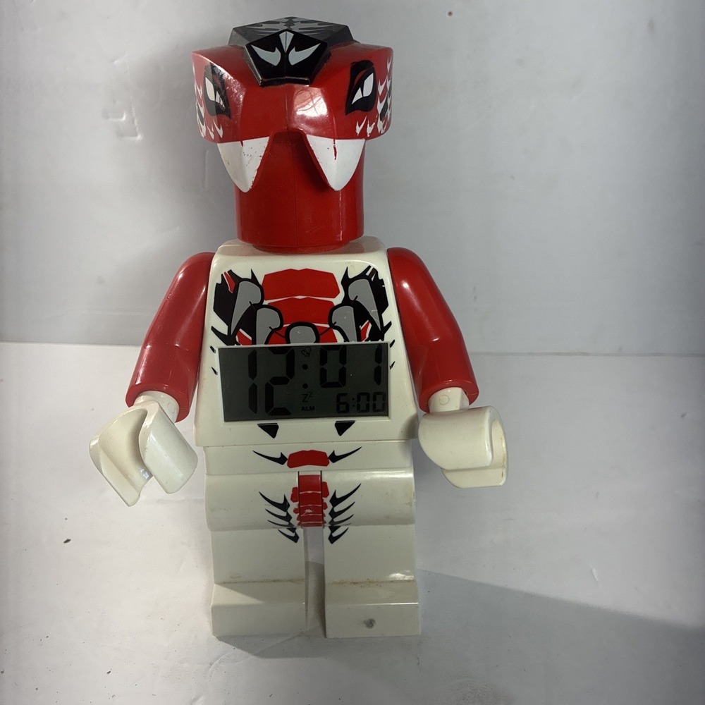 LEGO Ninjago Fang-Suei Minifigure Alarm Clock 9" Snake Serpentine 2012 Tested